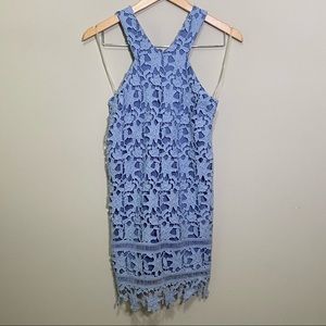 Gianni Bini Lace Lilac Halter Dress